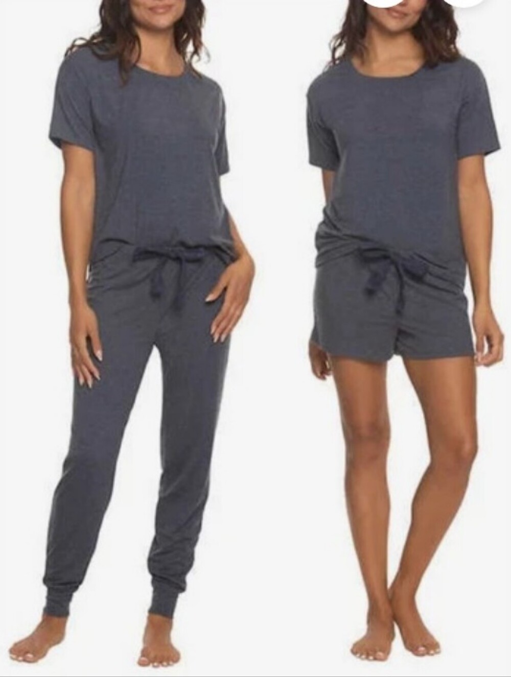 New Felina 3-Piece Lounge Set Pajamas Navy Soft Jersey Size Medium NWT
